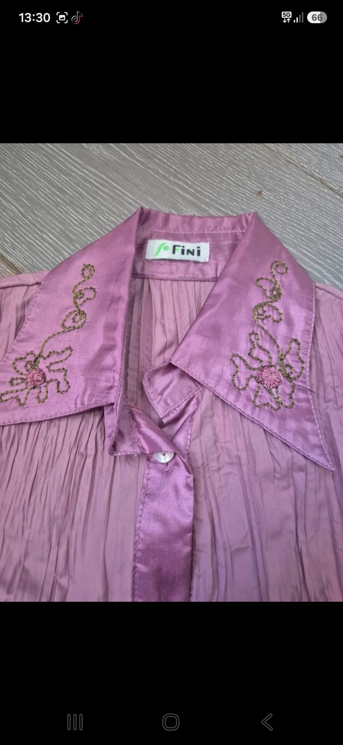 Blusa rosa manga larga. Fini. Tamanho único – photo 2